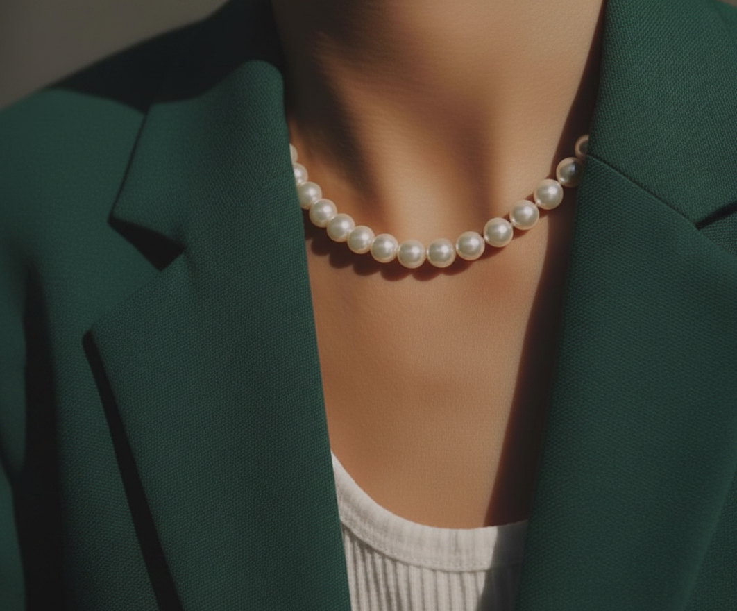Classic Simulated Pearl Necklace