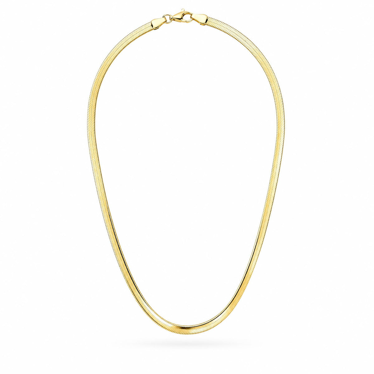 Gold-Tone Stainless Steel Snake Chain Necklace