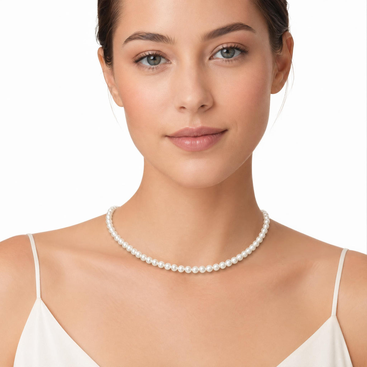 Classic Simulated Pearl Necklace